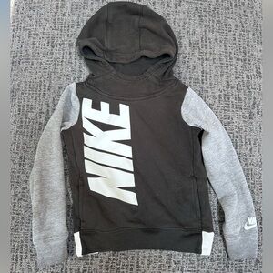Boys size 4 XS Nike Black and Gray Hoodie